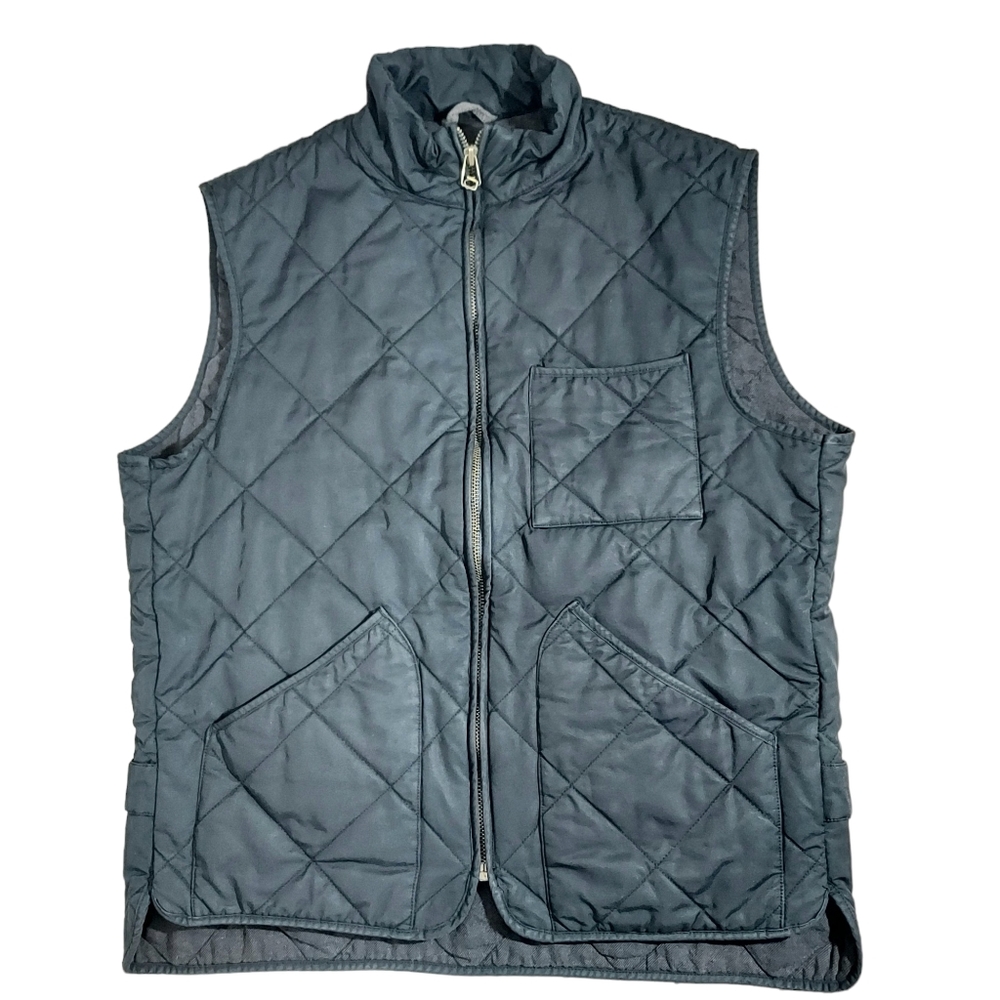 J. Crew Sussex navy quilted insulated vest L